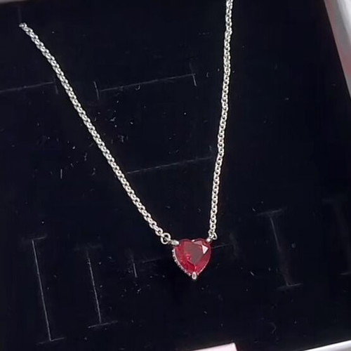 Pandora necklace with red heart new