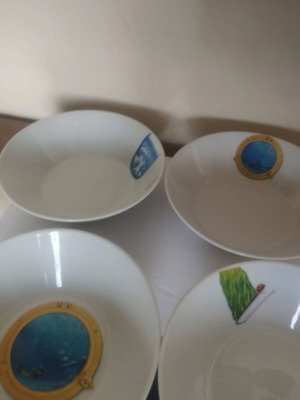 Illusion porcelain bowls by BP set of 4 new