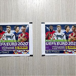 2  φακελάκια PANINI ROAD TO UEFA EURO 2020