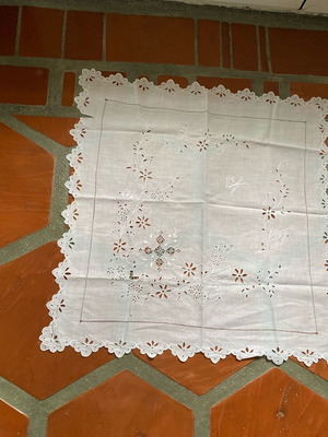Handmade embroidery used