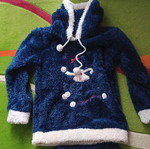 Furry pajamas used, very warm, size S, blue