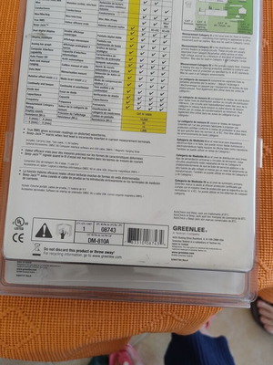 Greenlee DM-810A multimeter new, sealed packaging