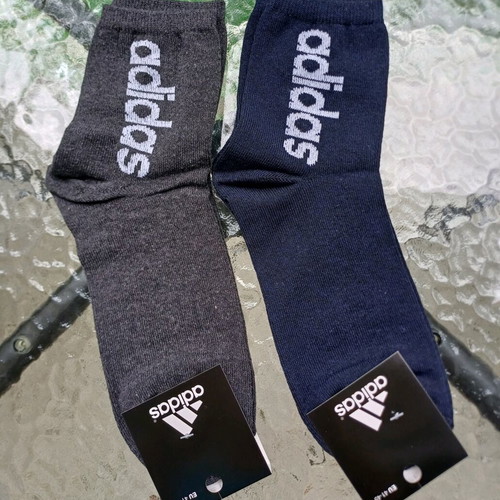 Adidas men's socks new, 2 pairs, size 41-45, gray and blue