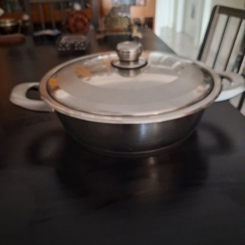 Vento Inox 18/10 cookware set with thermometer, used