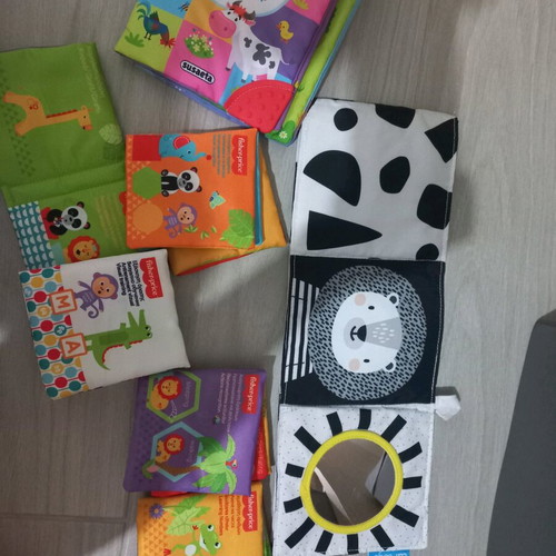 Soft fabric books for babies like new
