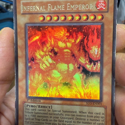 YU-GI-OH Χρυσή Κάρτα Infernal Flame Emperor μεταχειρισμένη