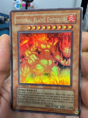 YU-GI-OH Χρυσή Κάρτα Infernal Flame Emperor μεταχειρισμένη