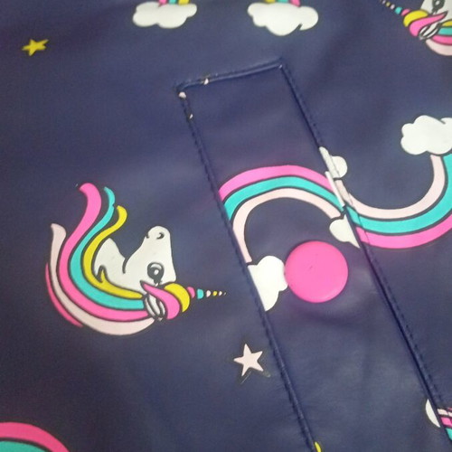Waterproof girls' jacket used, size 116 cm, age 6