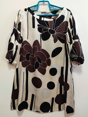 Zara silk tunic XL used, multicolor