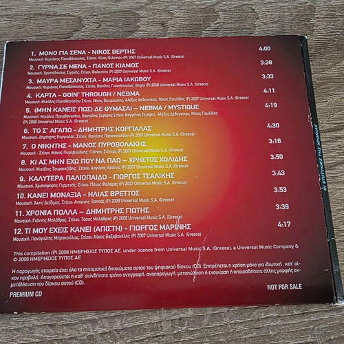 CD Οι Επιτυχίες Της Χρονιάς 2008 like new, laiko