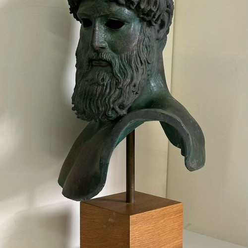 Bust Head of Zeus or Poseidon of Artemision like new, official plaster cast