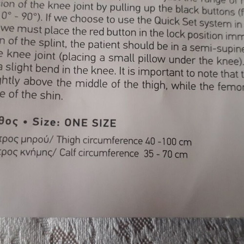 Thigh Knee Brace new with goniometer for knee rehabilitation
