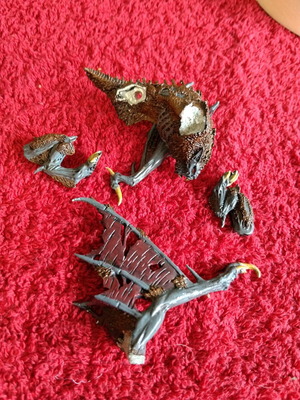 Warhammer Vampire Counts Vampire Lords Varghulf metal rare used