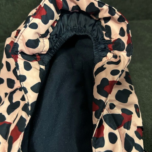 Waterproof snow jacket 86/92 cm like new, pink with pattern