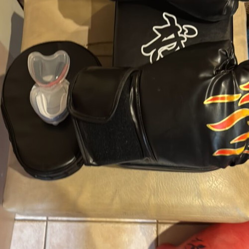 Boxing gloves used