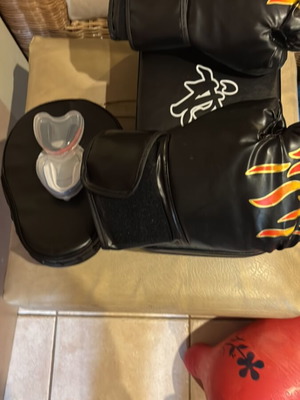 Boxing gloves used