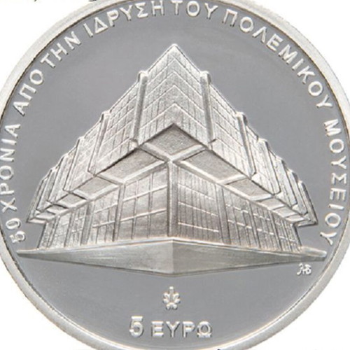 50 Years War Museum Silver 5 Euro Coin new