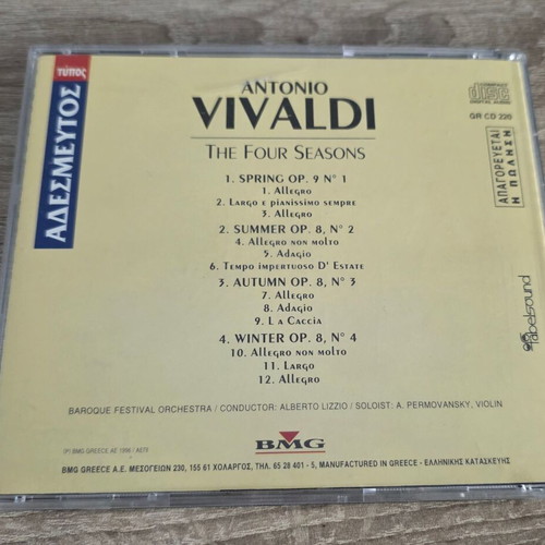 Antonio Vivaldi The Four Seasons CD like new, classical