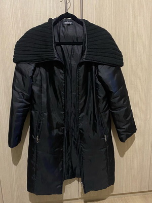 Winter jacket used, black, size M