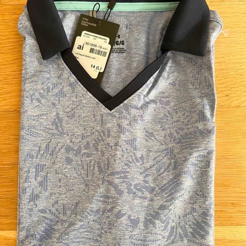 Under Armour women's polo shirt new, blue, size L