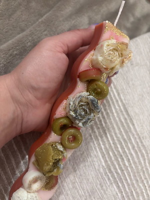 Candle with flowers new