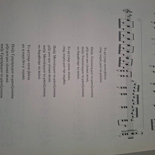 Sheet music for guitar O erotikos Theodorakis with 14 songs like new