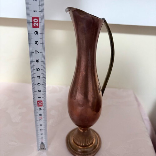 Copper vase vintage used with defects
