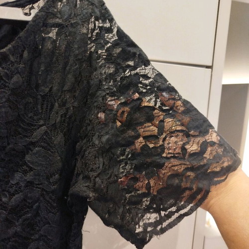 Elegant black lace dress XXL new