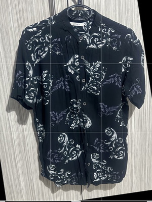 Shirt with Mao collar, 100% viscose