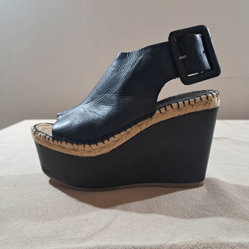 Paloma Barceló Palomitas leather platform sandals size 37 like new