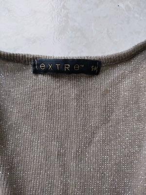 T-shirt used, beige, sizes S/M