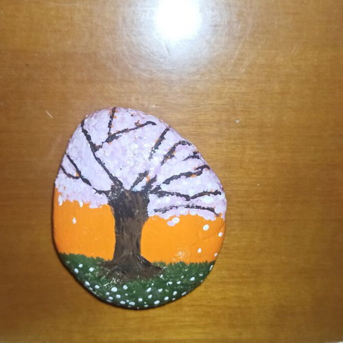Handpainted stones in various sizes and colors