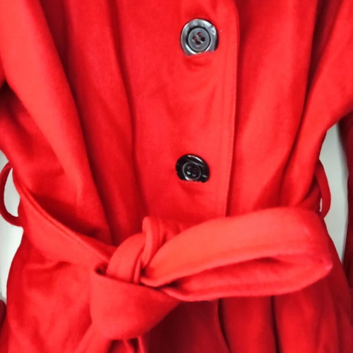 Red coat used, size XL
