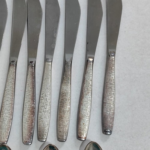 TWA Vintage Silver-Plated Cutlery Set used with Patina