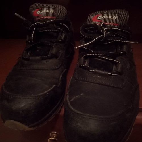 Cofra Braddock safety shoes used, size 40, black