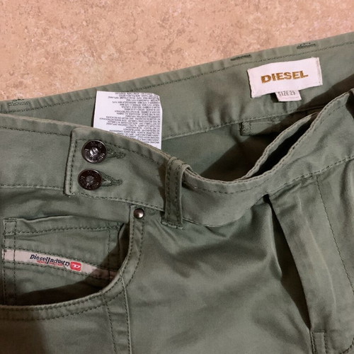 Diesel low-rise pants like new, khaki, size 29