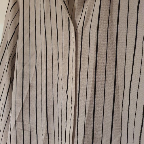 Striped shirt black and white like new, thin fabric, size XXL