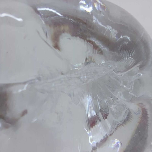 Set of 3 crystal decorative swan figures used