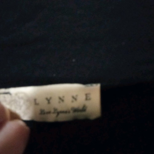 Lynne black blouse like new with nice cut on top