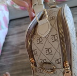 Shoulder and Handbag Set new, beige with gold details