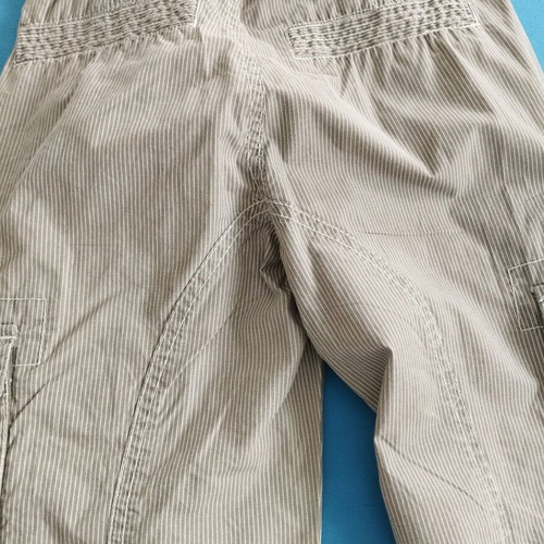 Benetton striped olive kids pants No. 10 like new with adjustable waist