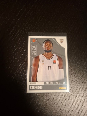 Mfiondu Kabengele Euroleague Panini Sticker καινούργιο