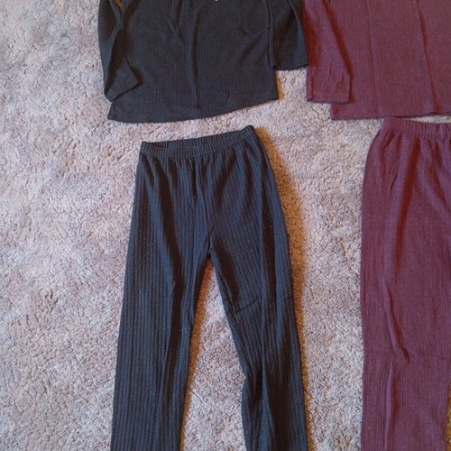 Unisex pajamas, black, size S