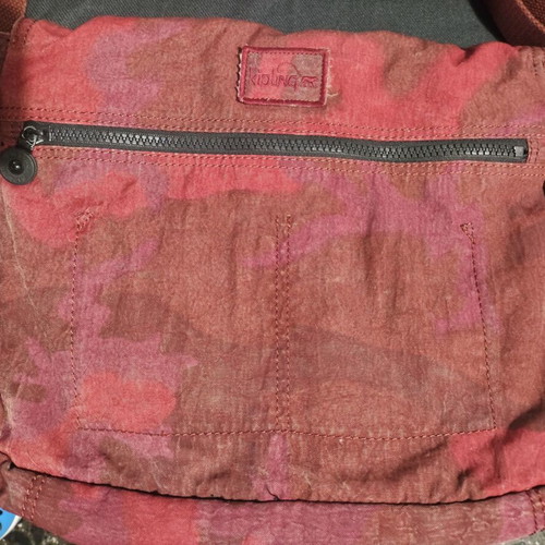 Kipling Messenger Bag Burgundy Military used