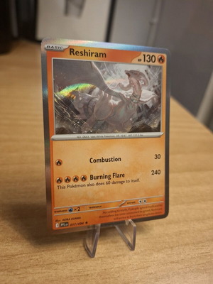 Reshiram 017 Phantasmal Flames Pokemon TCG card like new, holo