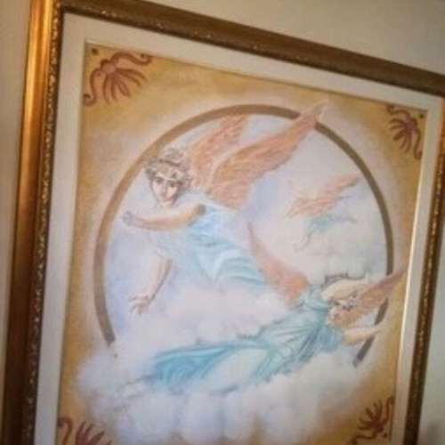 Hand-painted painting like new