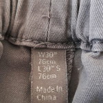 Gray canvas pants used, size S