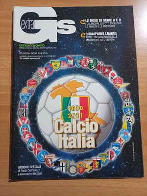 Περιοδικό Guerin Sportivo Aggiornamento Calcio Italia 2010-2011 σαν καινούργιο
