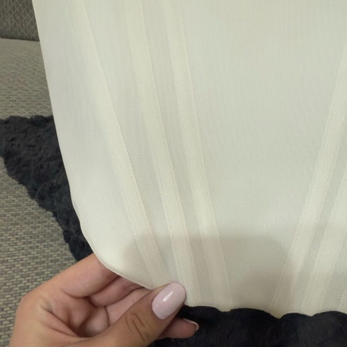 White strapless top Zara used, size S