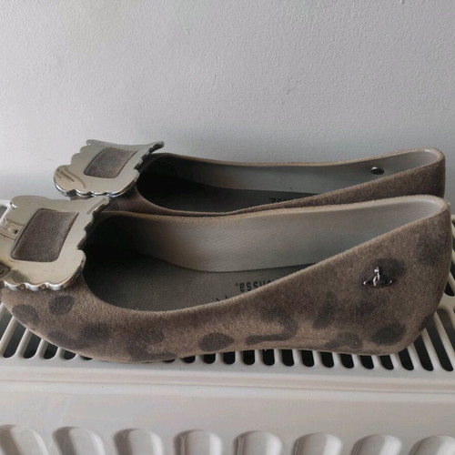 Vivienne Westwood Anglomania + Melissa - New Ballerina flats ballet new leopard velvet